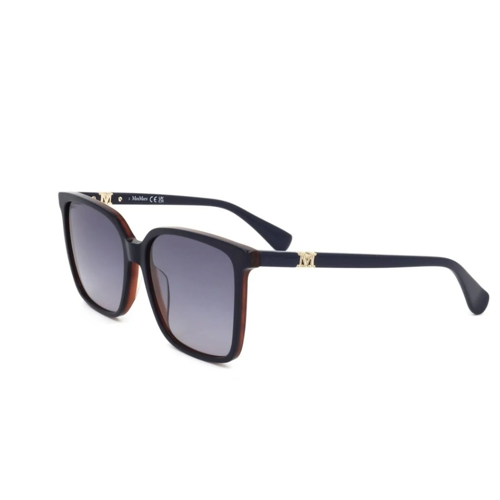 NEW MaxMara Women's Navy and Brown Bi-layer Sunglasses EMME 11 MM0046